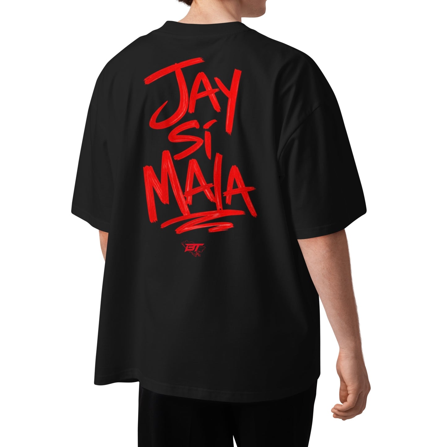 Jay Si Mala Scribble Oversized T-Shirt