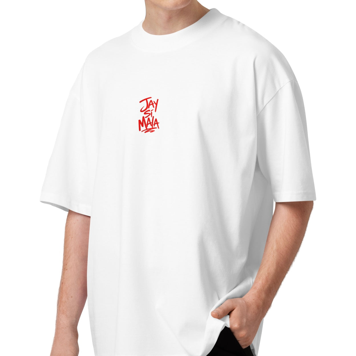 Jay Si Mala Scribble Oversized T-Shirt