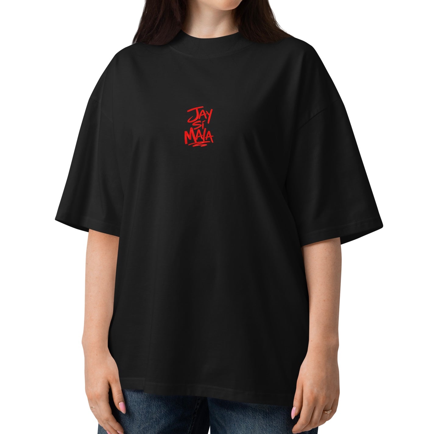 Jay Si Mala Scribble Oversized T-Shirt