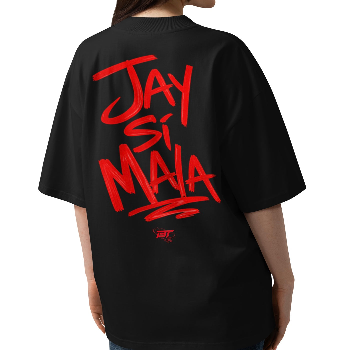Jay Si Mala Scribble Oversized T-Shirt