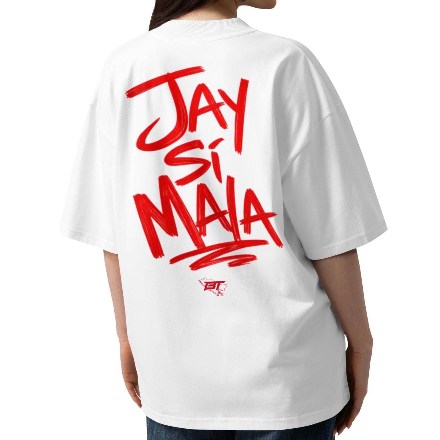 Jay Si Mala Scribble Oversized T-Shirt